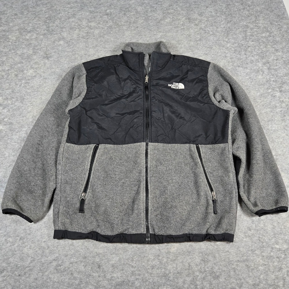 The North Face Boys Gray Denali Polartec Fleece Jacket XL